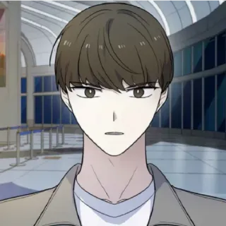 😁 af0d4c98 Anime, Homem, Retrato, Desenho animado telegram sticker