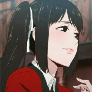 😁 02055fdf Yumeko Jabami Kakegurui Anime, Meisje, Portret, Kakegurui, Yumeko Jabami, Gokken telegram sticker