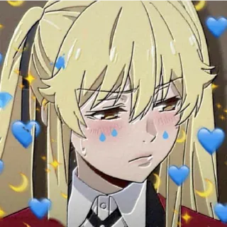 😁 6af69a3b Anime, Cartoon, Schattig, Kawaii, Verdrietig, Meisje telegram sticker