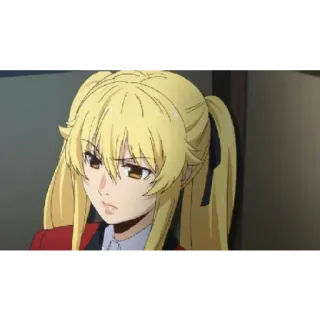 😁 6d9ea6b1 Mary Saotome Kakegurui Anime, Blond, Meisje, Mary Saotome, Kakegurui telegram sticker