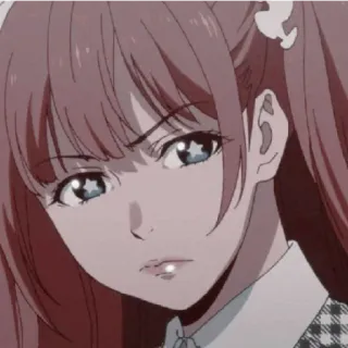 😁 7ea70b60 Anime, Meisje, Serieus, Portret telegram sticker