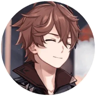 😁 19f243e6 Tartaglia Genshin Impact Anime, Videogame, Personage, Tartaglia, Genshin Impact telegram sticker