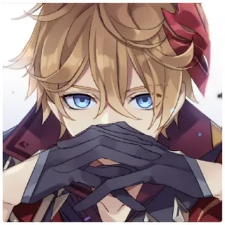 😁 56a38bbd Tartaglia Genshin Impact Anime, Genshin Impact, Tartaglia, Personage, Spel, Fanart telegram sticker