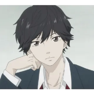 😁 83c8842b Аниме, Манга, Парень, Персонаж, Портрет, Рисунок whatsapp sticker