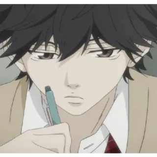 😁 b72f3f21 Аниме, Манга, Школа, Парень, Студент whatsapp sticker