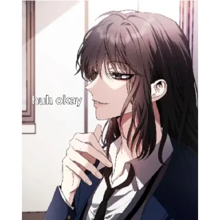 😁 37815307 huh okay người, phụ nữ, hả?, ok telegram sticker