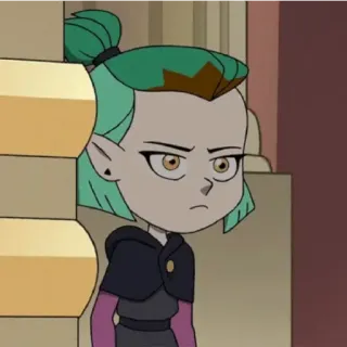 😁 22d777da Amity Blight The Owl House 卡通, 女巫, 动画, 不满, 魔法 telegram sticker