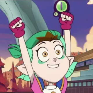 😁 9f2c264a Amity Blight The Owl House 卡通, 动画, 魔法, 女巫, 粉丝作品 telegram sticker