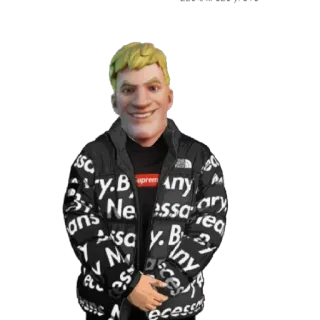 😁 aa220481 Necessary fortnite, jonesy, drip, supreme, karakter, video game, meme whatsapp sticker