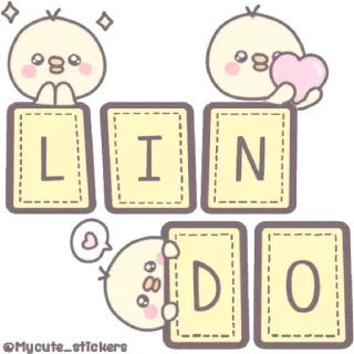 😁 8c84bf13 LINDO süß, Küken, kawaii, entzückend, Herz, Liebe telegram sticker