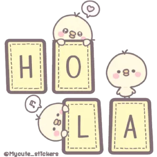 @Mycute_stickers pollitos por doquier telegram stickers
