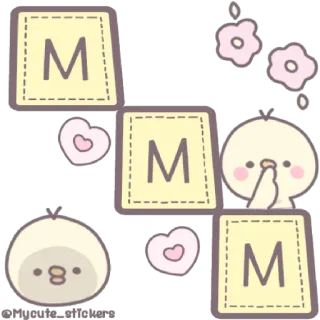 😁 af504e1e süß, aufkleber, tier, cartoon, illustration, herzen, blumen telegram sticker