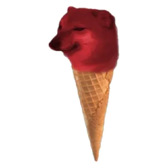 😁 c756a440 chien, glace, mème, Cheems, Doge, nourriture telegram sticker