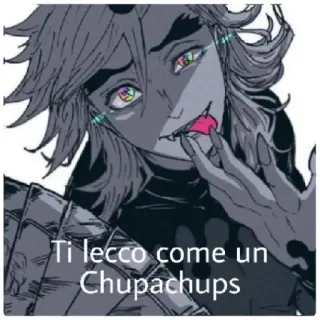 😁 67e946b7 Ti lecco come un Chupachups Anime, Liếm, Manga, Nhân vật telegram sticker