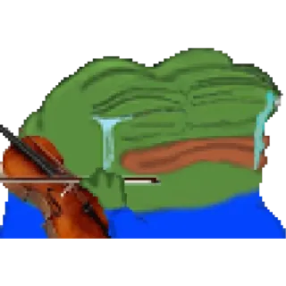 Peepo frog by @ne_sirozhka telegram stickers