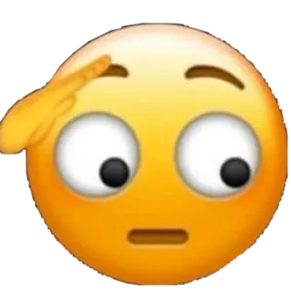 😒 a8498053 이모지, 생각하는, 경례, 혼란스러워하는, 의심스러운, 빈정대는, 질문하는 telegram sticker