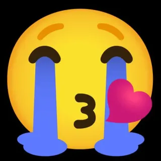 🤔 f88c28e7 이모지, 울음, 하트, 사랑, 눈물 telegram sticker