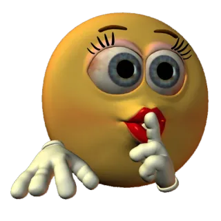 🤫 e5a90ca2 Emoji, Psst, Still, Ruhe, Sei leise whatsapp sticker