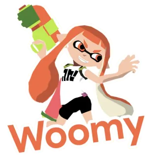 😄 2f07bdd3 WOOMY สプラトゥーン, woomy, อิงค์ลิง, นินเทนโด, วิดีโอเกม telegram sticker
