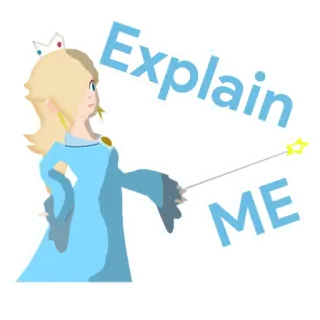 😤 5330fa20 Rosalina Explain ME โรซาลิน่า, มาริโอ้, อธิบาย, เจ้าหญิง, นินเทนโด telegram sticker