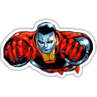 🚀 ffb7271e Colossus Colosso, Marvel, X-Men, Supereroe, Fumetto, Mutante whatsapp sticker