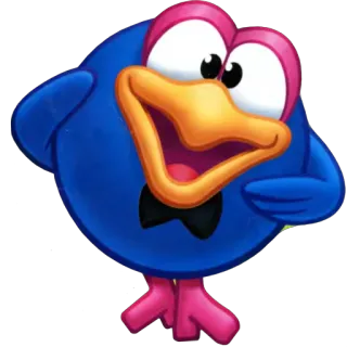 😊 e9dc4de4 burung, kartun, lucu, hewan, maskot, dasi kupu-kupu, ceria telegram sticker