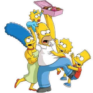 😊 b2997fca Simpsons The Simpsons Simpsons, cartoni animati, famiglia, umorismo telegram sticker