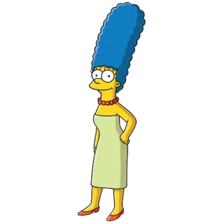 😊 e8f4a81b Marge Simpson The Simpsons cartone animato, animato, Marge Simpson, I Simpson, personaggio telegram sticker