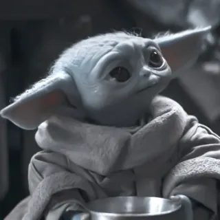 🧪 1f0072a6 Baby Yoda The Mandalorian Baby Yoda, The Mandalorian, Star Wars, Grogu, carino, fantascienza whatsapp sticker