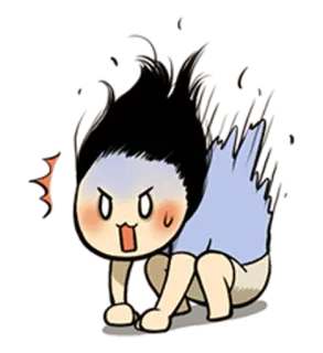 😣 fd3c02c6 卡通, 动漫, 情绪, 生气, 难过, 震惊 telegram sticker