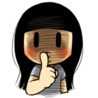 🤐 dd4a16d2 卡通, 手指, 嘘, 安静, 别说话, 角色 telegram sticker