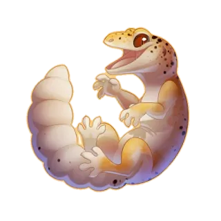 😂 17bdcde0 gekko, hagedis, dier, reptiel, schattig telegram sticker
