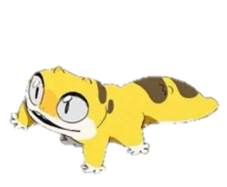 😱 1afbcff1 gecko, hagedis, cartoon, dier telegram sticker