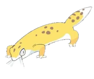 😋 1dcbab2a gekko, hagedis, dier, huisdier telegram sticker