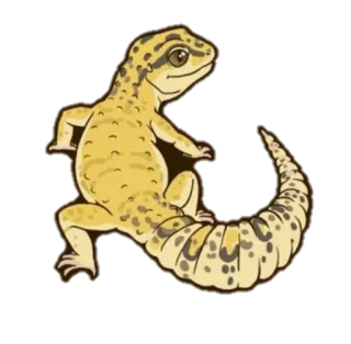 🙃 89c4d6bc hagedis, gekko, dier, reptiel telegram sticker
