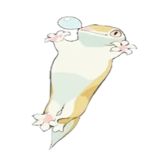 🥴 adcf9b69 dier, gekko, reptiel, hagedis, huisdier telegram sticker