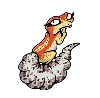😏 d31b778f gekko, hagedis, reptiel, dier telegram sticker