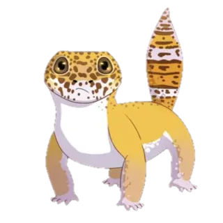 🙂 f59e056a hagedis, reptiel, dier, gecko telegram sticker