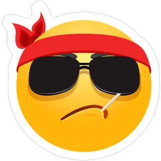 🚬 dc6d07e7 Emoji, Cool, Sonnenbrille, Zigarette, Entspannt, Raucher whatsapp sticker