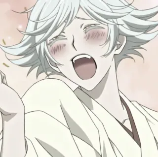 🍚 50dc3738 Tomoe Kamisama Kiss Аниме, Манга, Дух лисы, Краснеющий, Милый telegram sticker