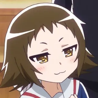 😏 d7e46596 anime, karakter, cewek, angkuh, nakal, ekspresi wajah telegram sticker