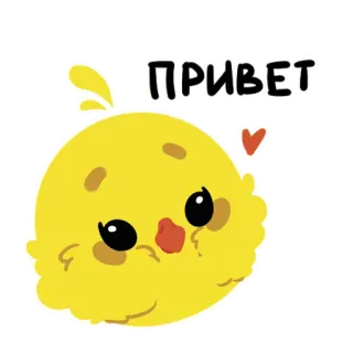 ✋ 8f59afd2 ПРИВЕТ pollo, uccello, ciao, carino, kawaii, saluto telegram sticker