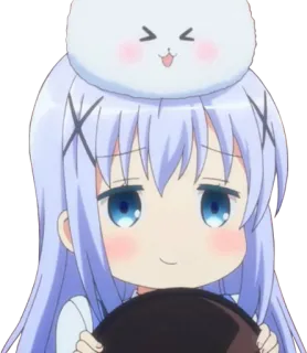 😏 3aa3e37c anime, lindo, dibujos animados, chica, kawaii, chibi telegram sticker