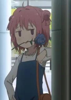 😏 57378ab5 Anime, Personaje, Chica, Rosa, Lindo, Dibujo animado telegram sticker