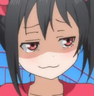 smug anime by the king who cared telegram stickers