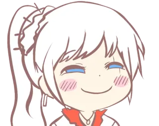 smug anime by the king who cared whatsapp stickers