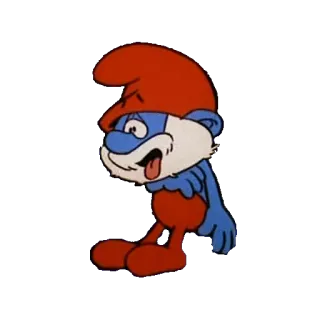 😓 3c9a30dc Papa Smurf The Smurfs Kreskówka, Smerf, Papa Smerf, Postać, Animacja telegram sticker
