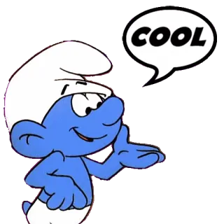 Smurf telegram stickers