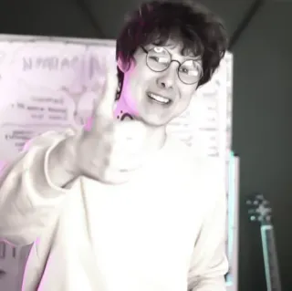 🌿 6772a785 person, glasses, portrait, indoors, man, student, education whatsapp sticker