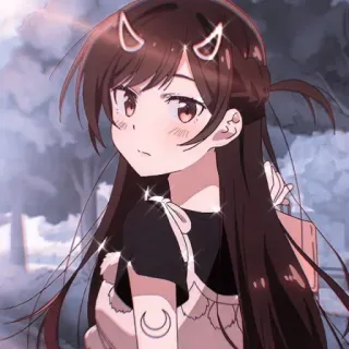 👿 6cef9e7b Anime, Ragazza, Corna, Carino, Manga telegram sticker